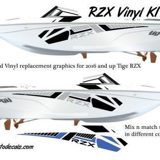 Tige RZX vinyl graphic kit for 2016 and up. Mix n match colors, metallic vinyl choices. Upgrade your old graphics. Ships free