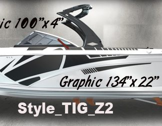 Tige Z2 replacement vinyl boat kit. Upgrade factory graphics. Ships free